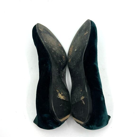 Stuart Weitzman Suede Whipstitch Trim Ballet Flats 6 US - Picture 8 of 10